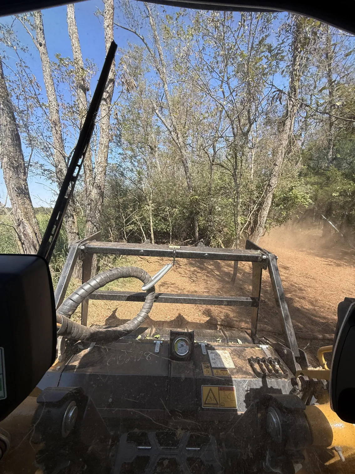 Malone land works mulching forestry oklahoma In progress